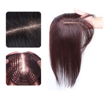 直接女性用 トゥーピー 100% 人毛とシルクベース 小型/大型/平均サイズ