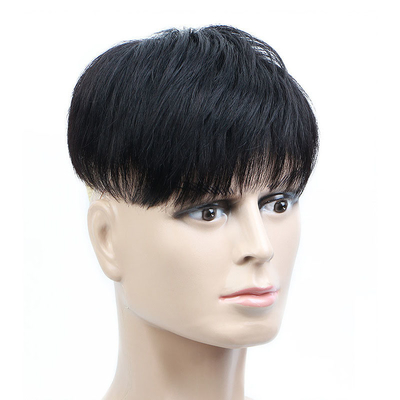 高級の人毛 トゥーピー 男性用 100% ブラジリアン ヘア 最新デザイングレード