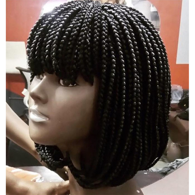 長直した合成髪 蕾付きのパー wig 前面 柔らかくて輝く髪 小型キャップ