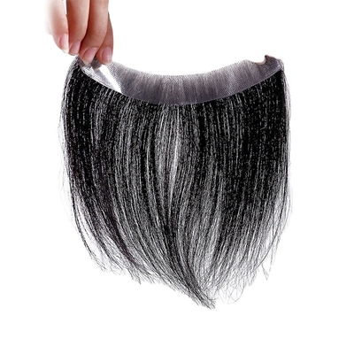 全手製 滑らかな背筋型 ヘアライン 100% 人間の髪の代わり トゥーピー 男性用