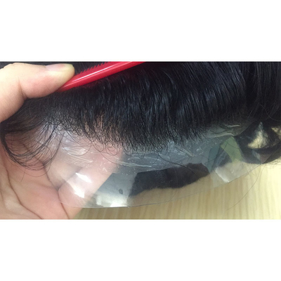男性用 ヘアピース インディアン・レミー 人髪 トゥーピー 100% 処女用 キューティクル・アラインヘア