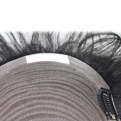 男性のための完璧な解決策 1B 黒のリアルレミーヘアトップパー交換システム