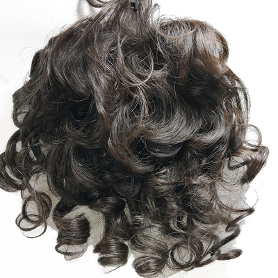 完全カバーとカローリースタイル ブラジルの天然の人毛のレミーヘアトップス