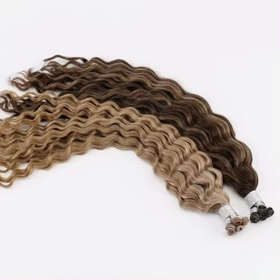 ヨーロッパのヘアバンドル 妖精 生クリーム 巻き毛 純正な処女 レミーヘア 予算内
