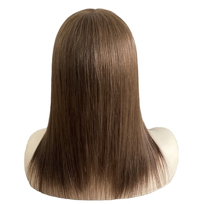 女性のためのヨーロッパ製 ヘアパーツ 統合 自然黒/深茶色/モッカ茶色髪