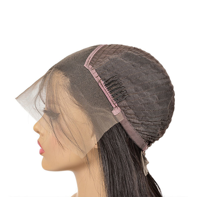 全皮質を並べた 生処女人毛 蕾のフロントウィッグ 180%密度 250g-450g