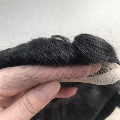 フォアアイズ ベース素材 スイス  renda フロント 人身 処女 髪 男性用 トゥーピー 110% 密度
