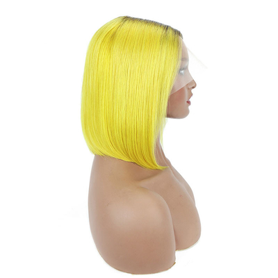 生処女 透明 HD 蕾子 フロント人髪 毛布 100% ボブ 毛布 レミー 髪 250g-450g
