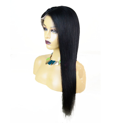 自然無加工のシルク ストレート フル ハンド 縛り HD フル スイス 蕾丝 パーク 長さ 10-24インチ
