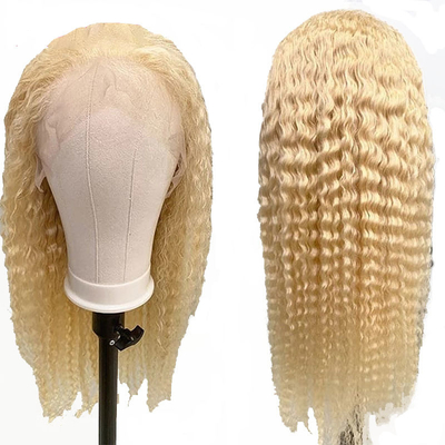 ヘアグレード レミーヘア イタリアン ロング カローリー 透明 蕾丝 フロント 613 ブロンド 人髪 パーク